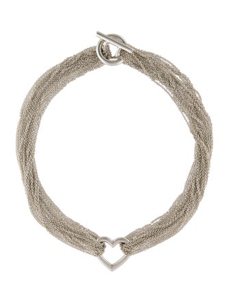 Tiffany & Co. Open Heart Multistrand Necklace