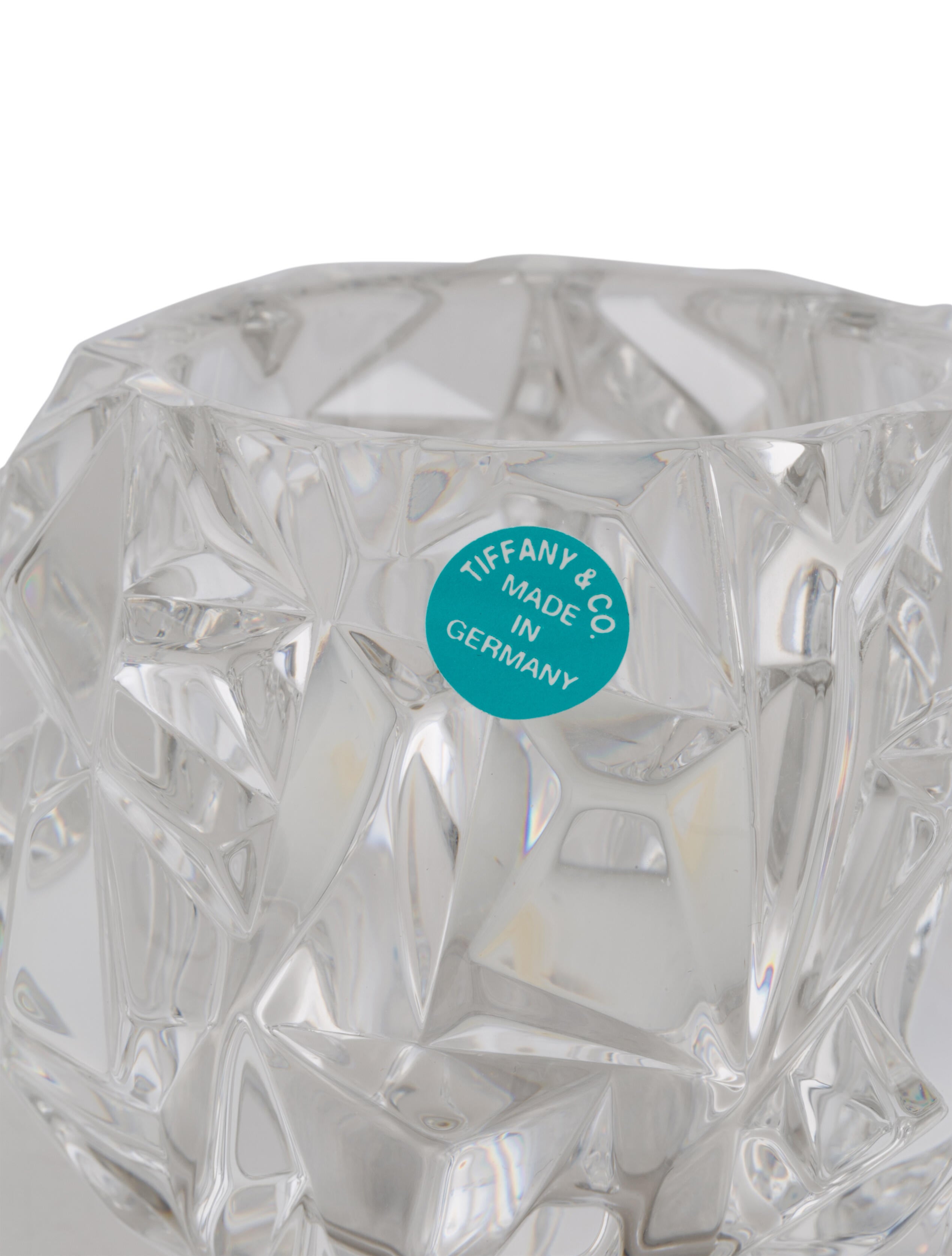 Tiffany & Co. RockCut Crystal Votives Clear Decorative Accents