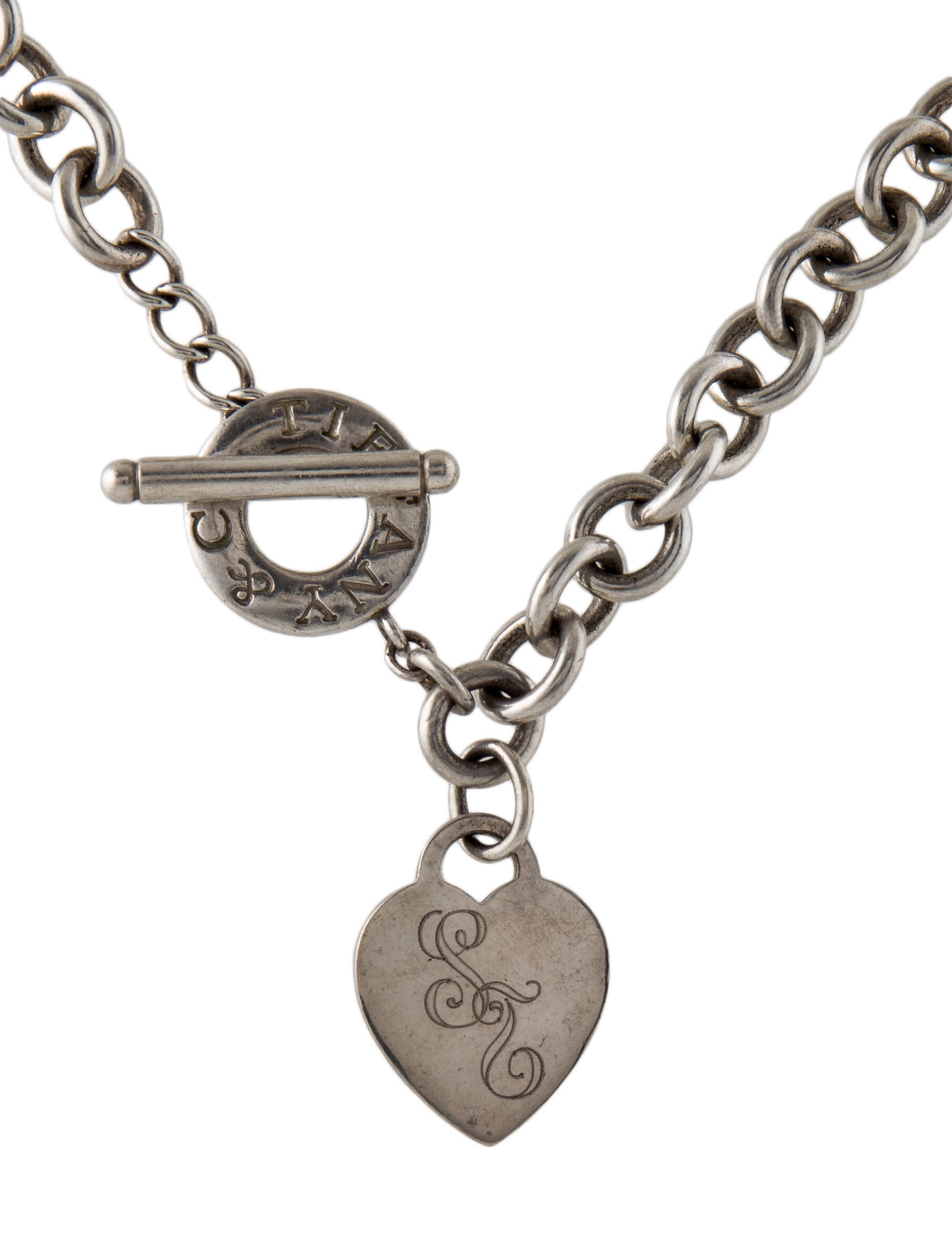 Tiffany & Co. Sterling Silver Heart Tag Toggle Necklace main image 0