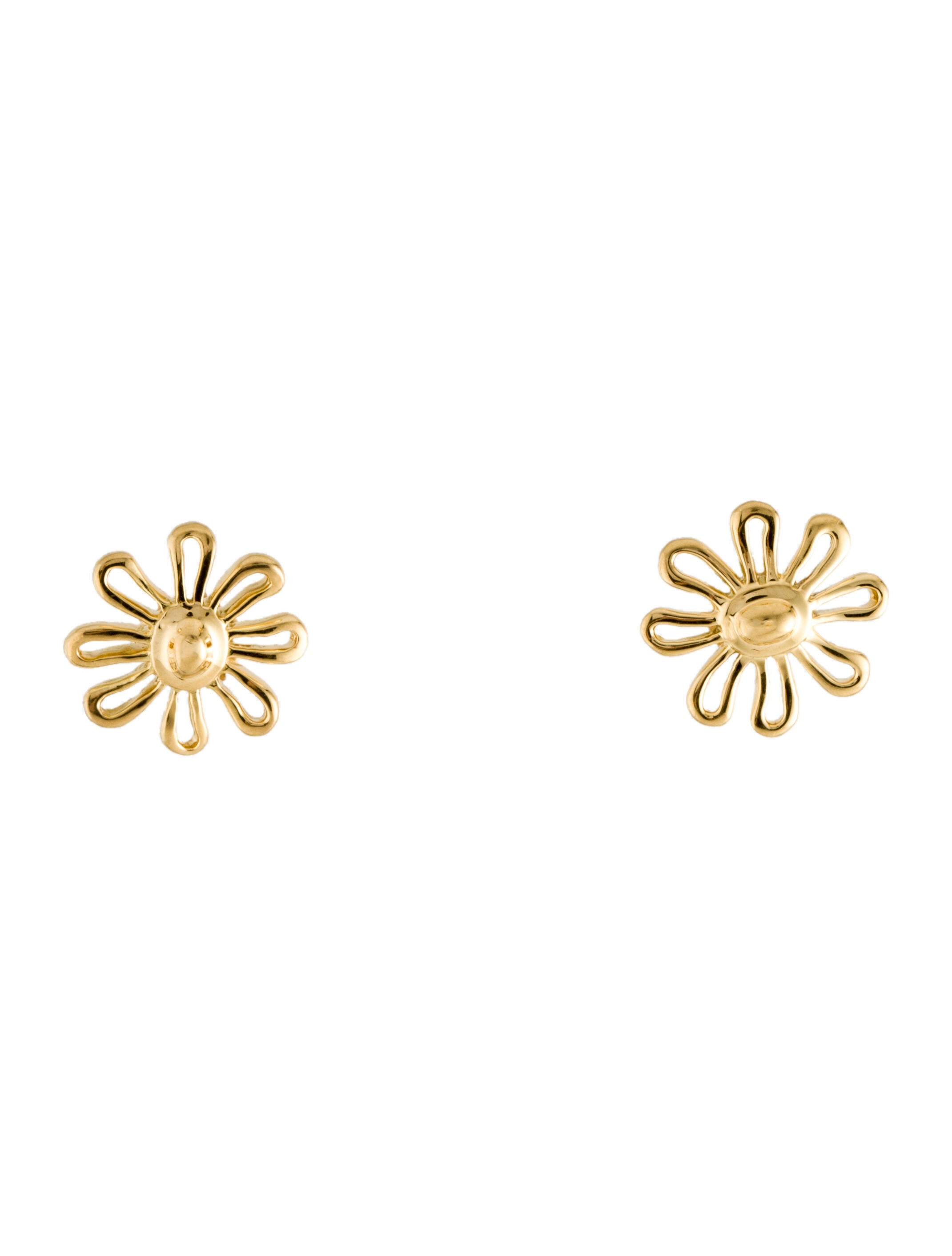 Tiffany & Co. 18K Diamond Ziegfeld Daisy Stud Earrings 18K Yellow