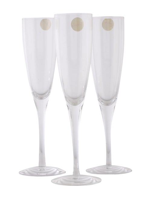 Tiffany & Co. Set of 3 Classic Champagne Flutes