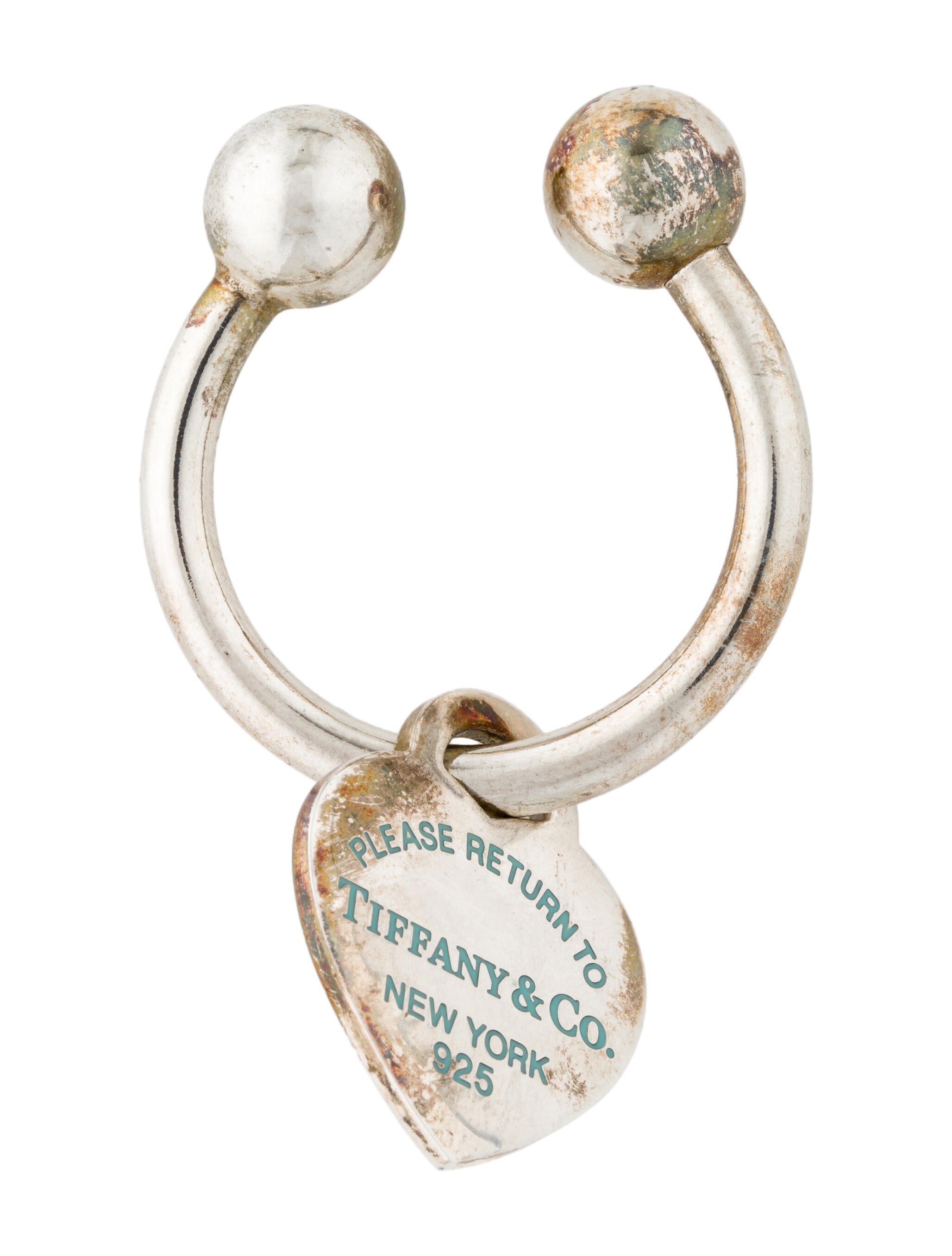 Tiffany & Co. Septum Keychain Silver Keychains, Accessories