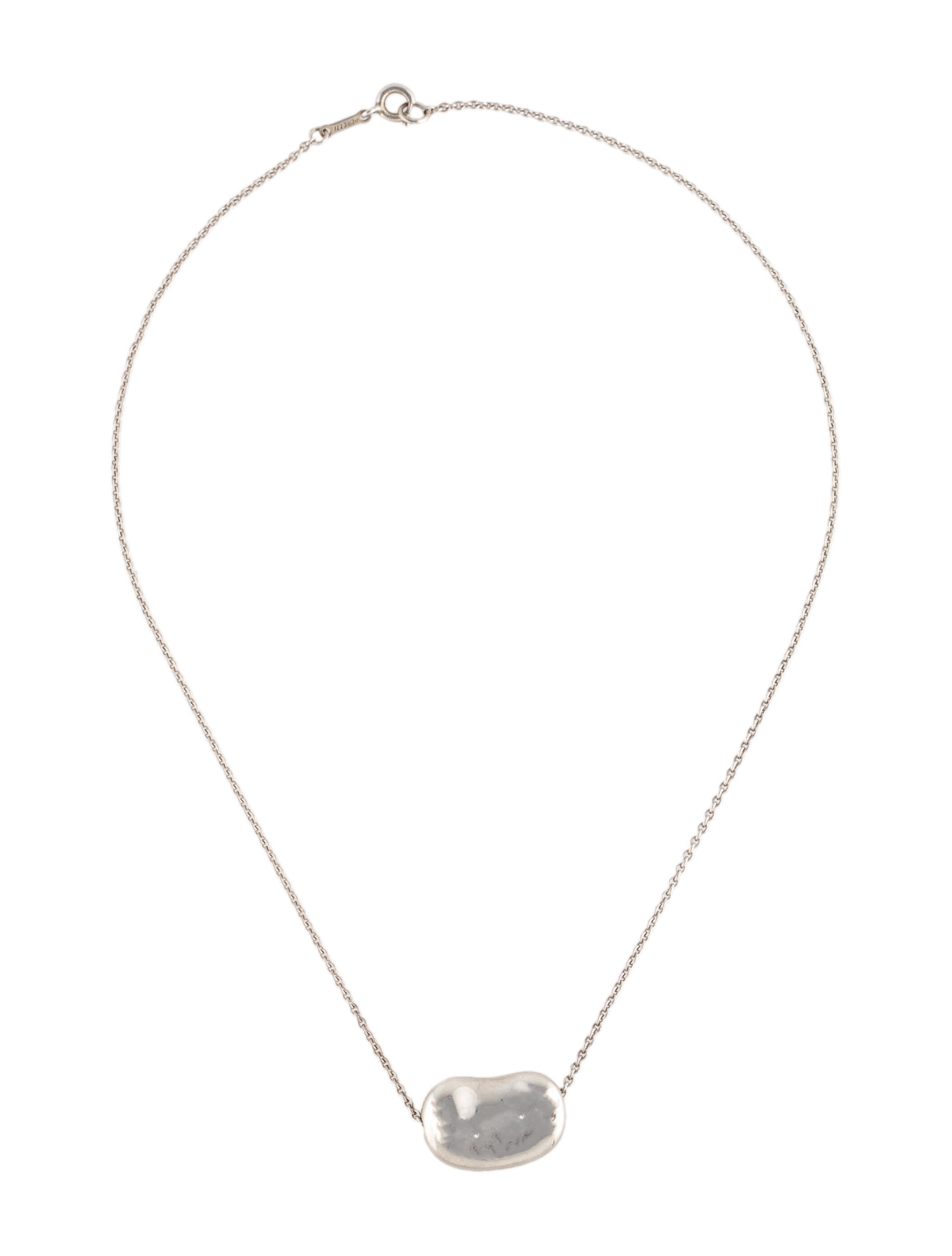 Tiffany & Co. Bean® Design Pendant Necklace Sterling Silver Pendant