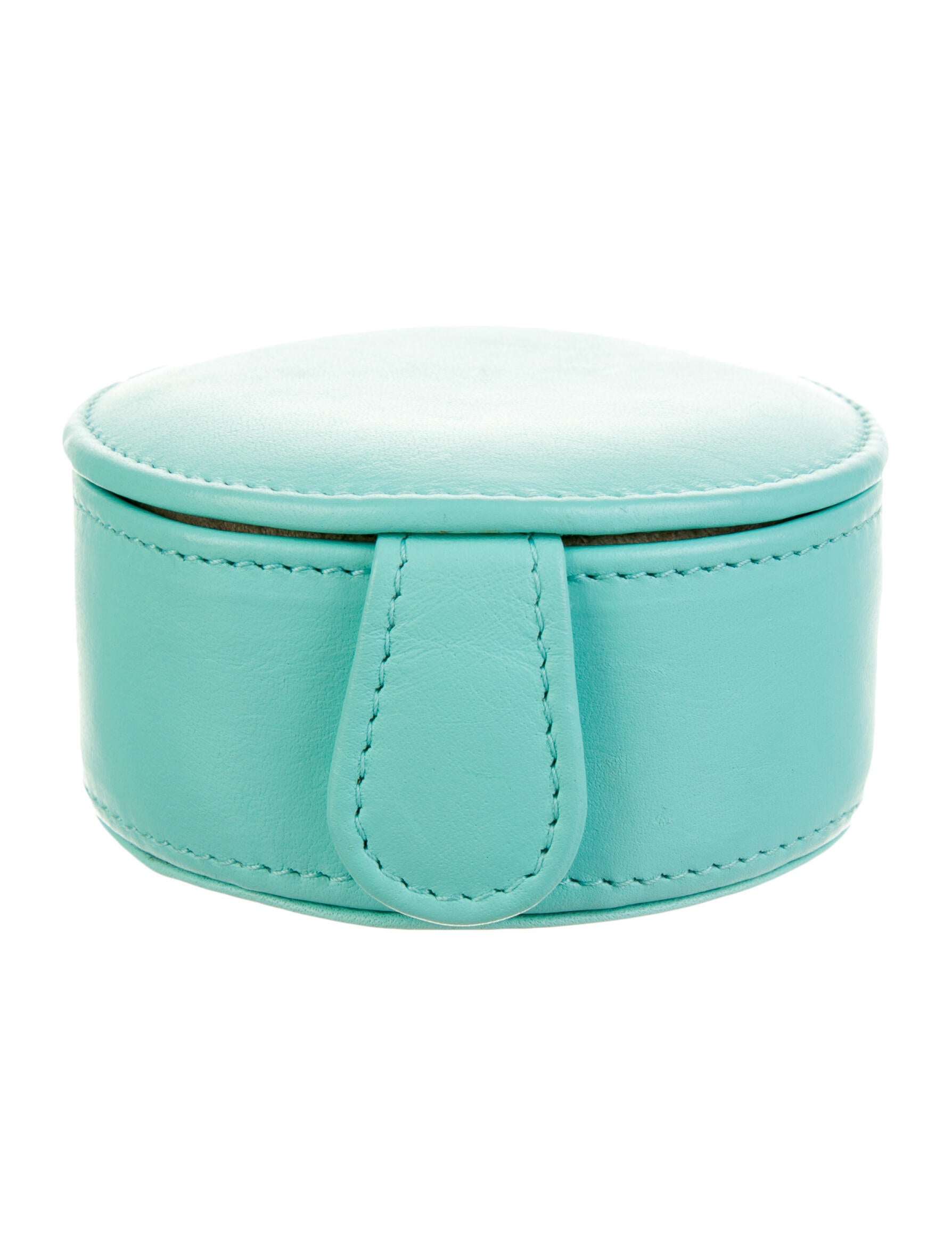 Tiffany & Co. Tiffany & Co. Leather Jewelry Case Blue TIF235009