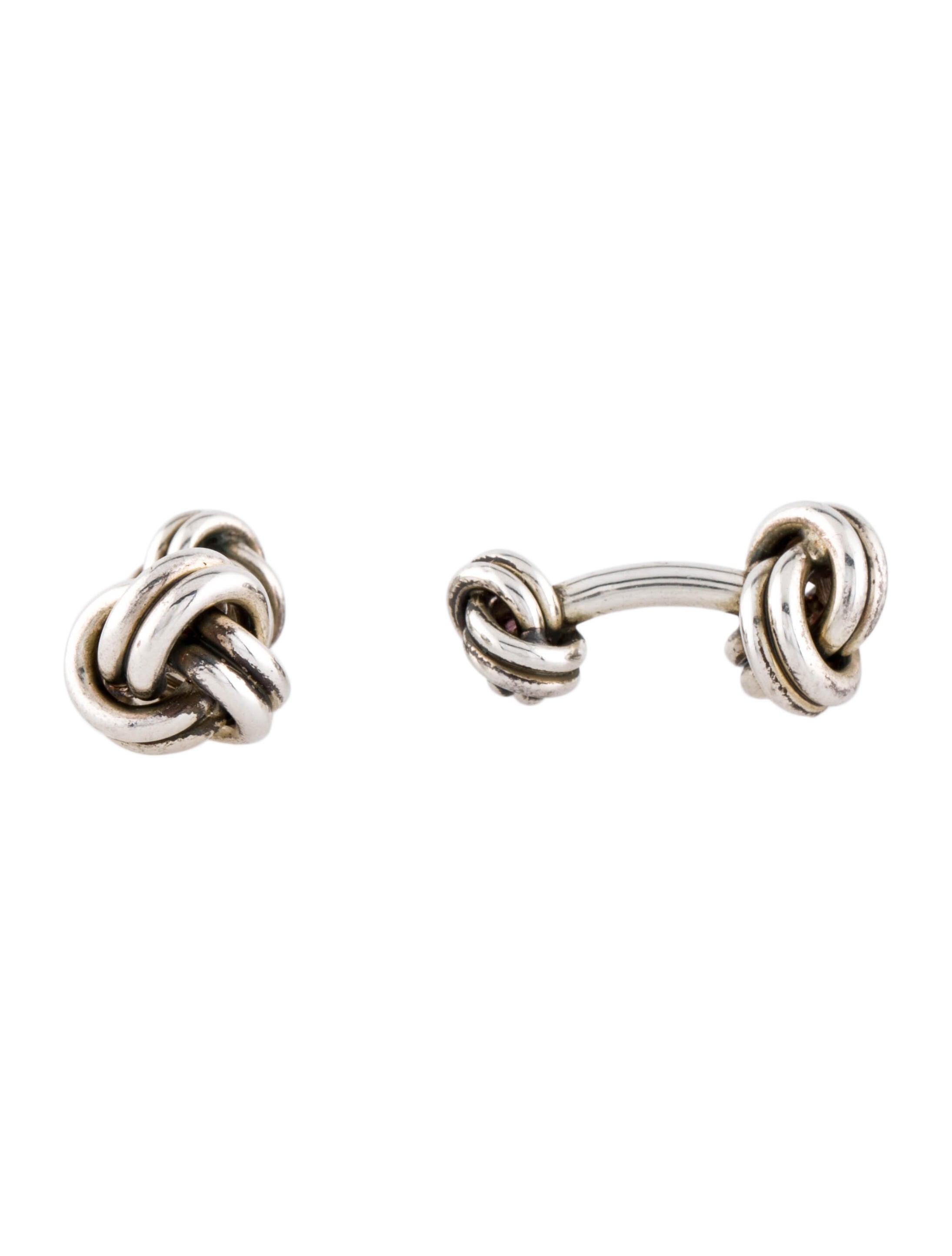 Tiffany & Co. Double Knot Cufflinks Sterling Silver TIF236051 The