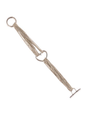 Tiffany & Co. Mesh Heart Multistrand Bracelet