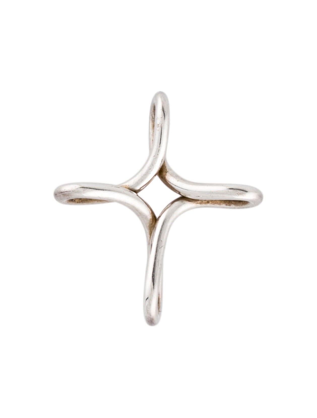 Tiffany & Co. Infinity Cross Pendant Sterling Silver Pendant Necklace, Necklaces TIF236411