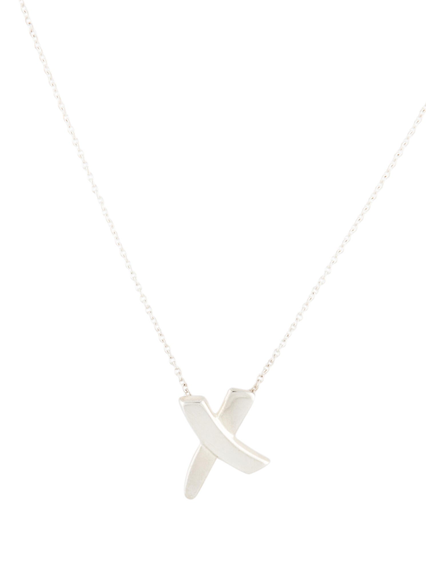 Tiffany & Co. Graffiti X Pendant Necklace Sterling Silver Pendant