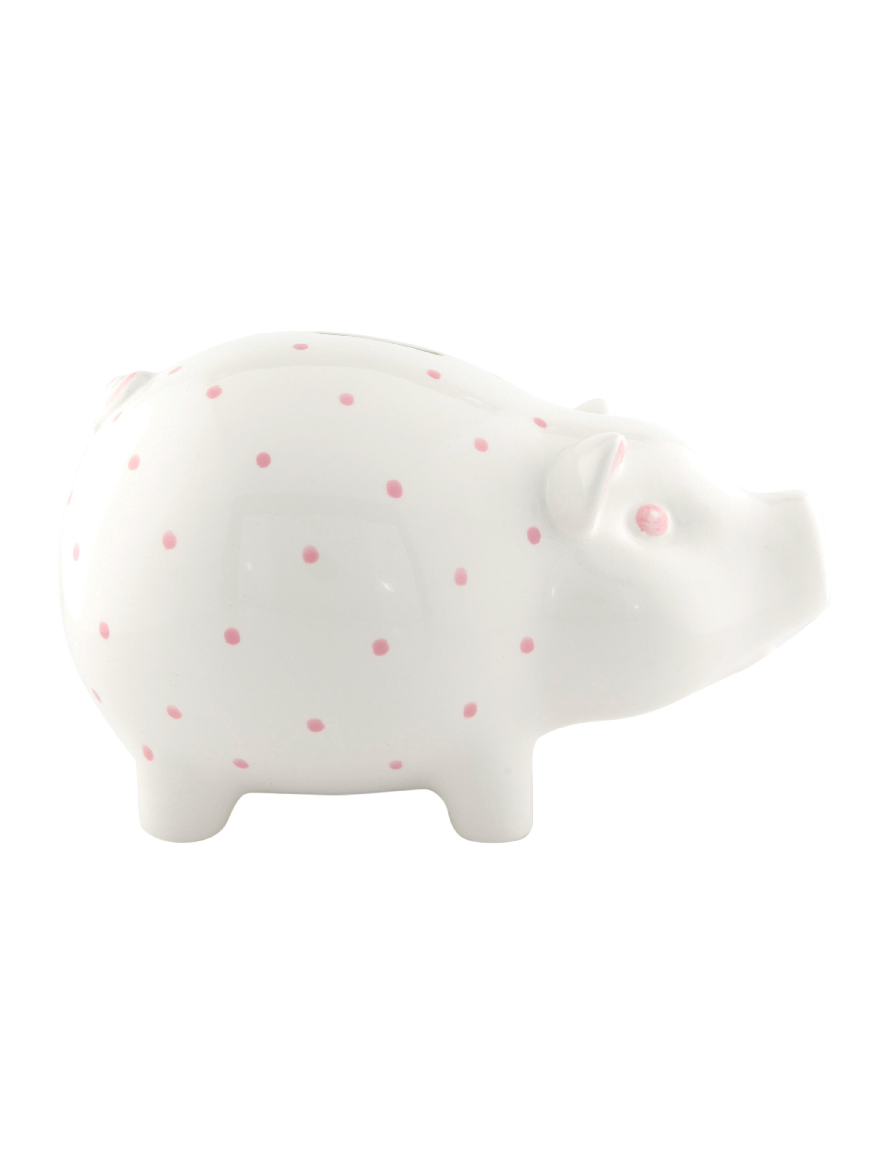 Tiffany & Co. Este Ceramiche Piggy Bank Pink Decorative Accents