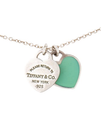 Tiffany & Co. Tiffany Blue® Double Heart Tag Pendant Necklace