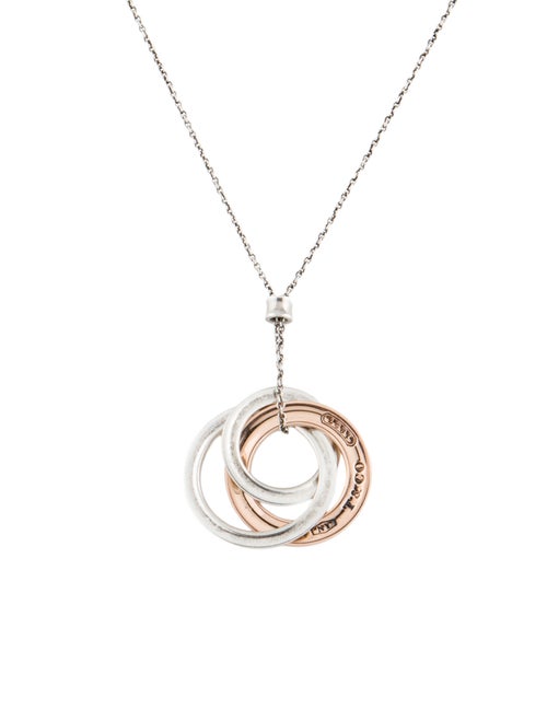 Tiffany & Co. Two-Tone 1837 Interlocking Circles Pendant Necklace.