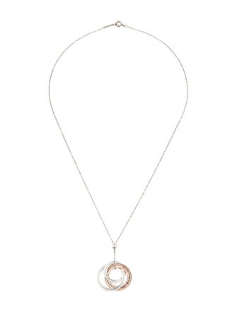Tiffany & Co. Two-Tone 1837 Interlocking Circles Pendant Necklace.