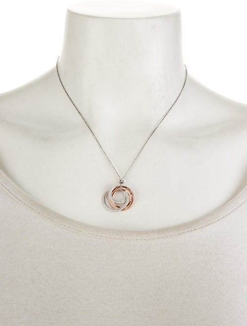 Tiffany & Co. Two-Tone 1837 Interlocking Circles Pendant Necklace.