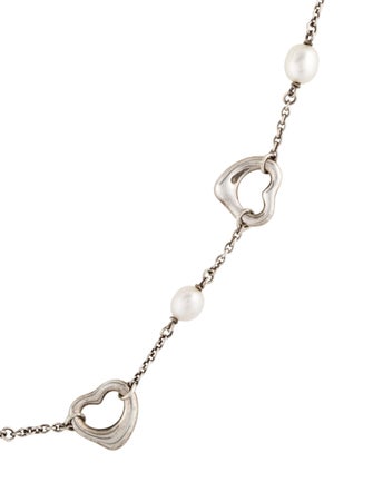 Tiffany & Co. Pearls by the Yard Open Heart Necklace