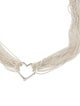 Tiffany & Co. Multistrand Mesh Heart Necklace