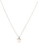 Tiffany & Co. Pearl Heart Cap Pendant Necklace