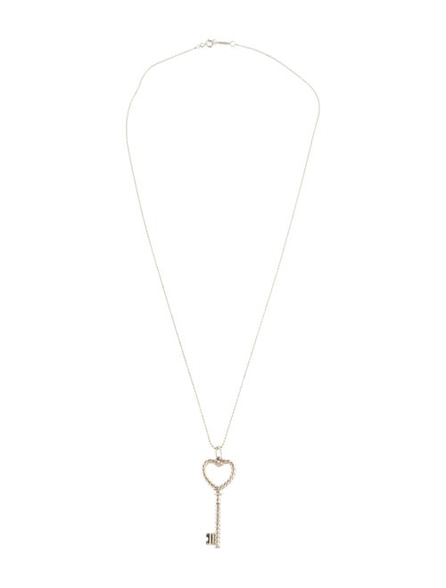 Tiffany & Co. Twist Heart Key Pendant Necklace