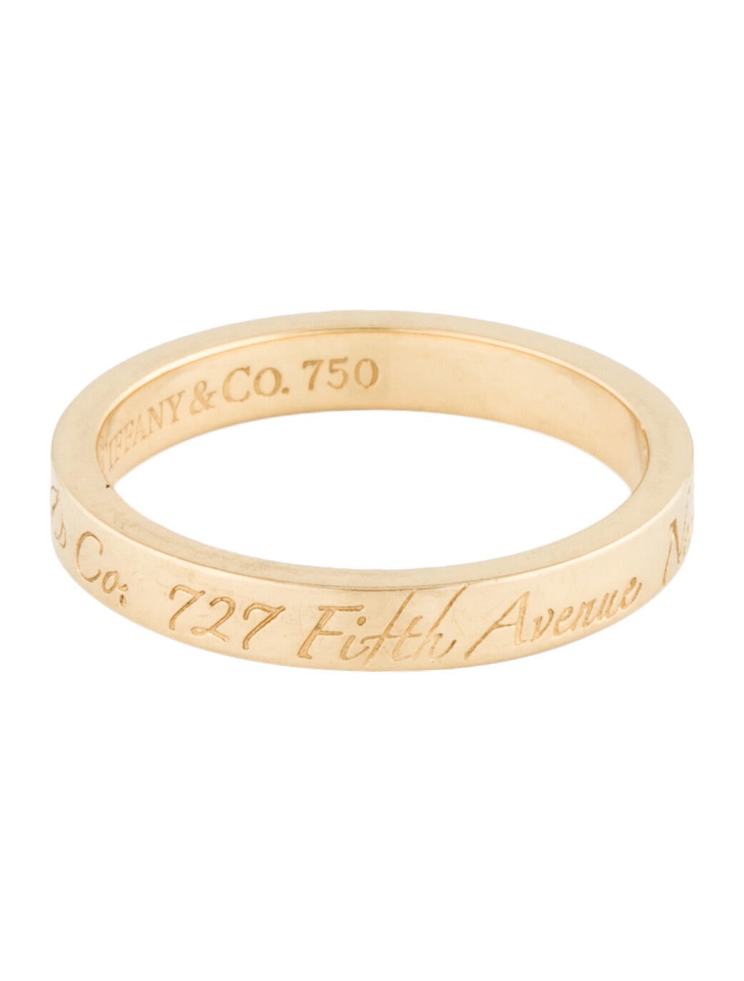 Tiffany & Co. 18K Notes Narrow Band - 18K Yellow Gold Band, Rings ...