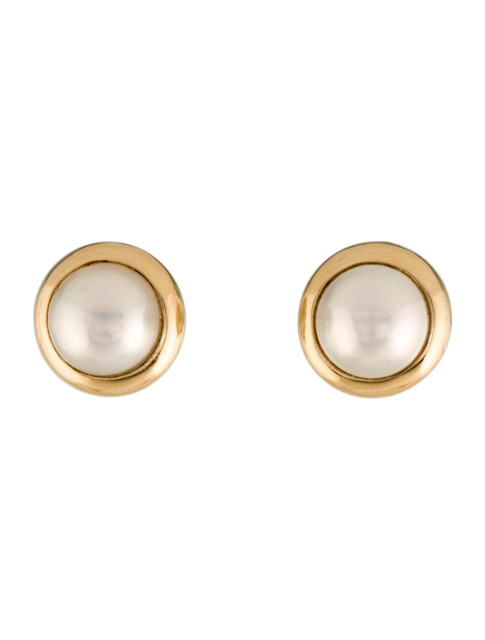 Tiffany & Co. Platinum Pearl & Diamond ClipOn Earrings 950 Platinum