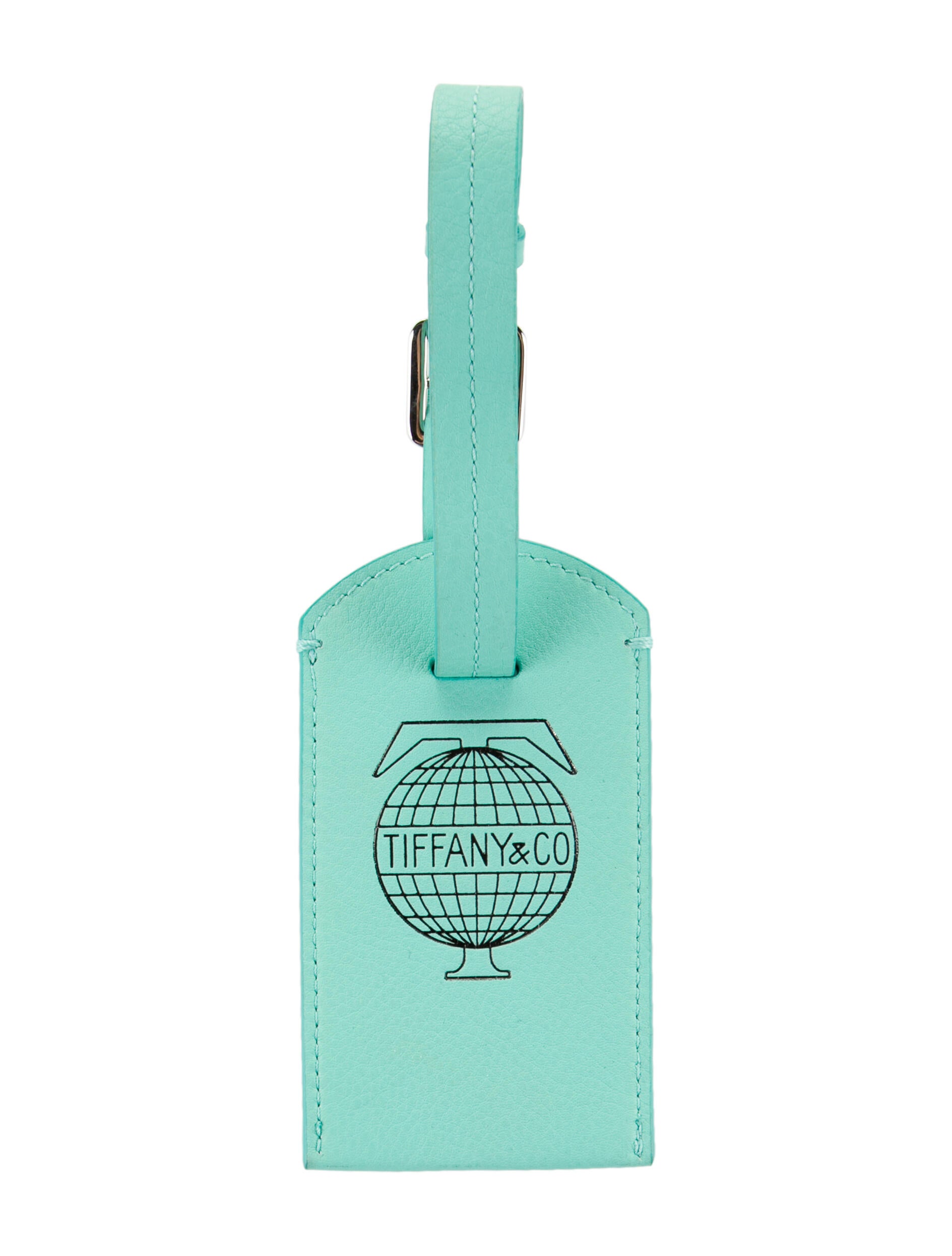 Tiffany & Co. Leather Logo Luggage Tag - Blue Travel, Accessories