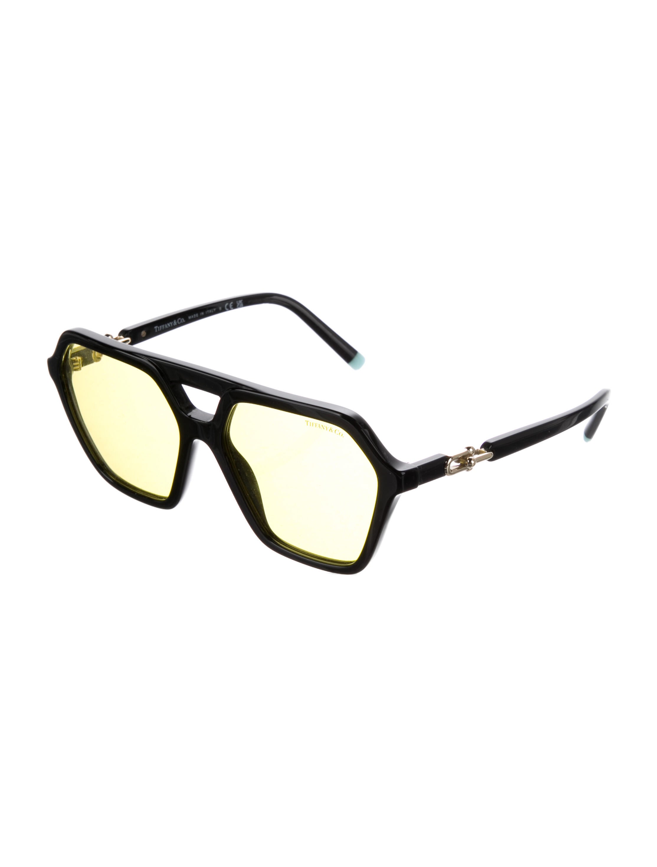 Tiffany & Co. Oversize Mirrored Sunglasses Black Sunglasses, Accessories TIF248022 The