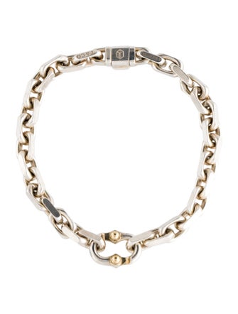 Tiffany & Co. Two-Tone Makers Narrow Chain Bracelet