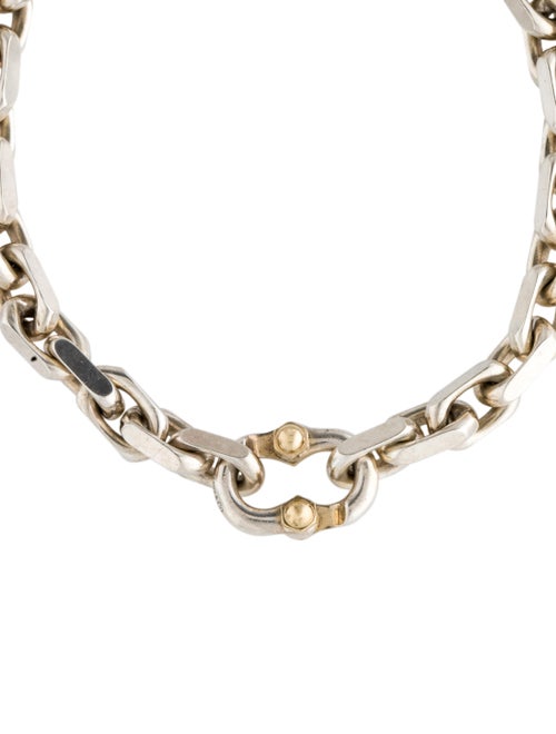 Tiffany & Co. Two-Tone Makers Narrow Chain Bracelet