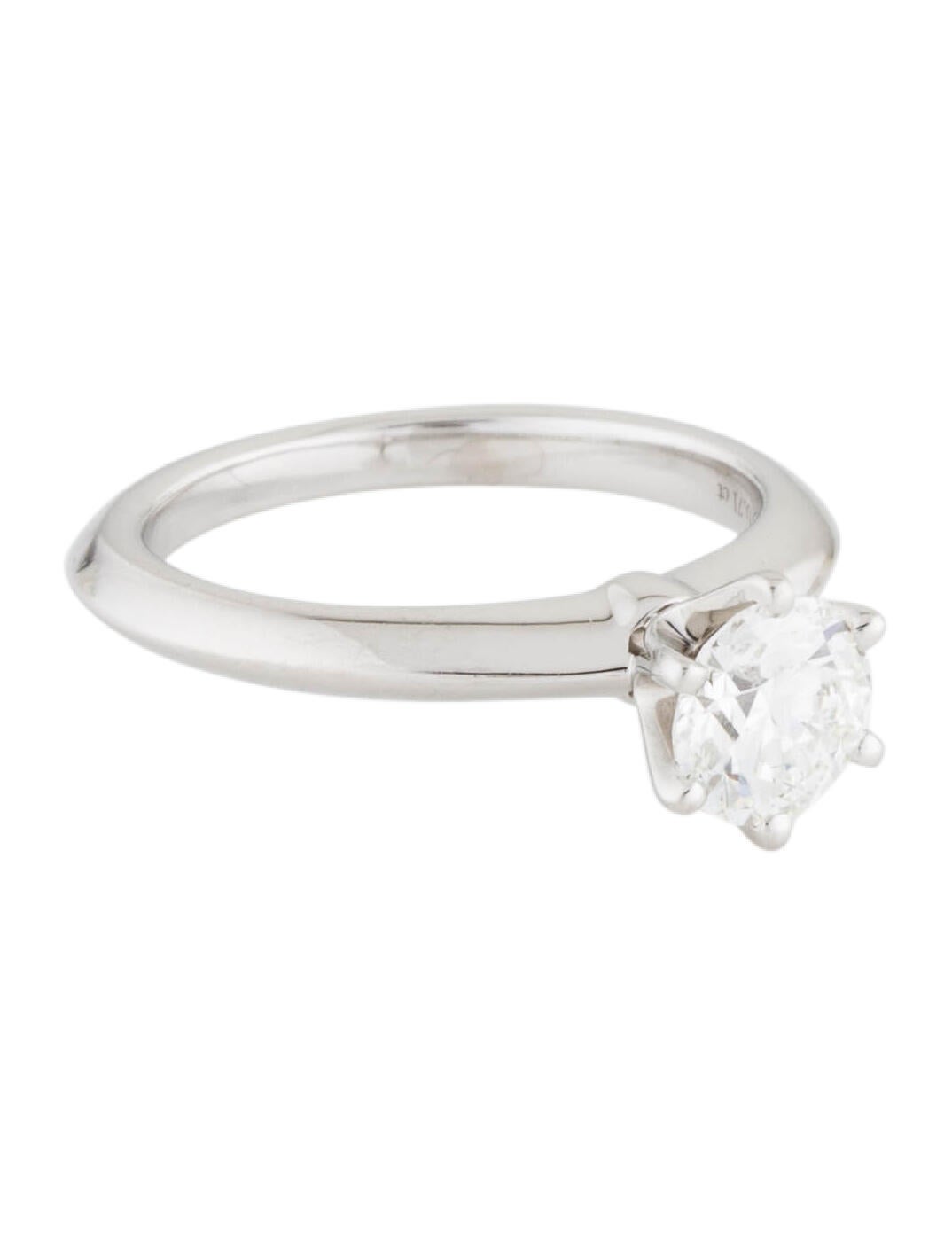 Tiffany & Co. Platinum Diamond Solitaire Engagement Ring
