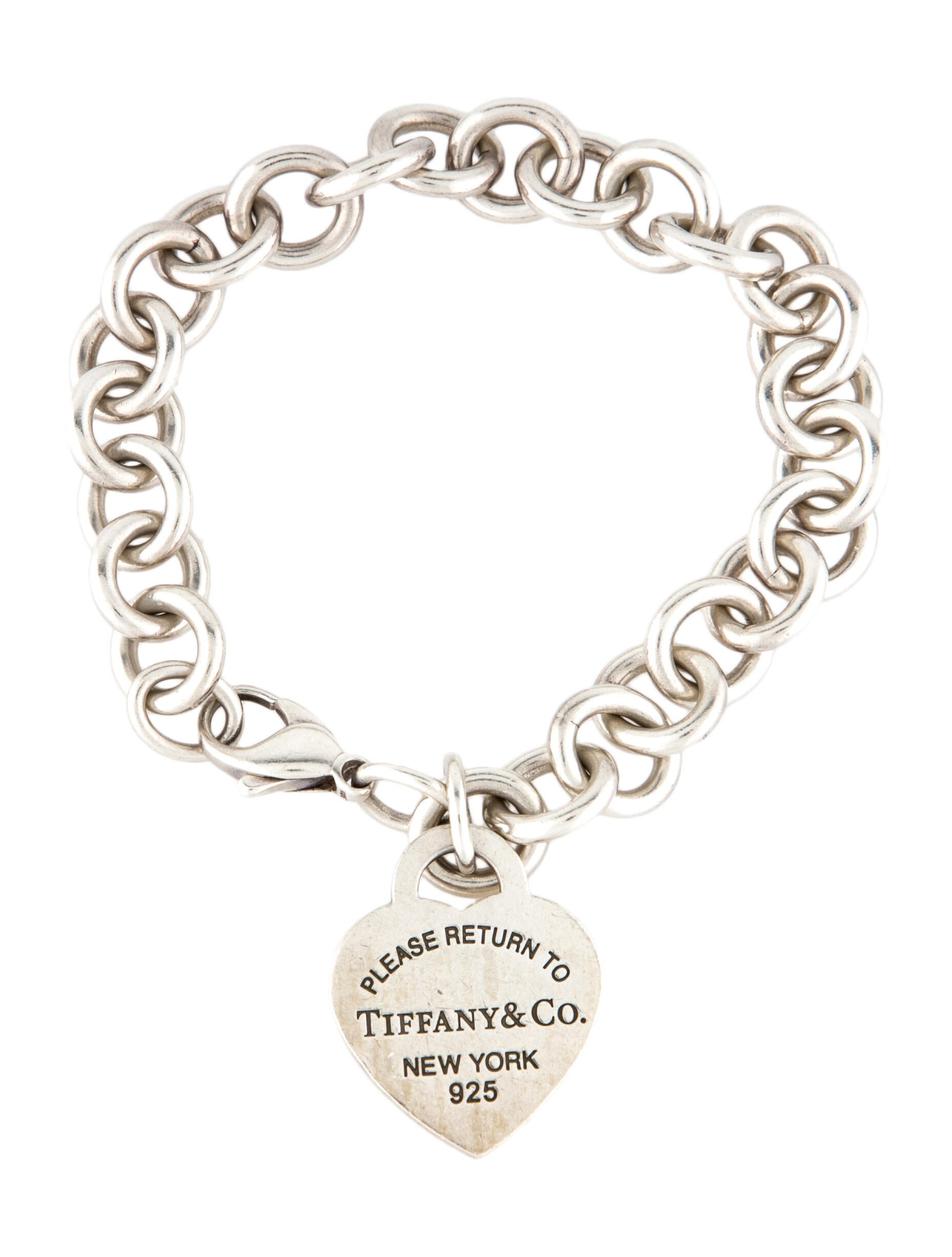 Tiffany & Co. Heart Tag Charm Bracelet Silver, Sterling Silver Charm