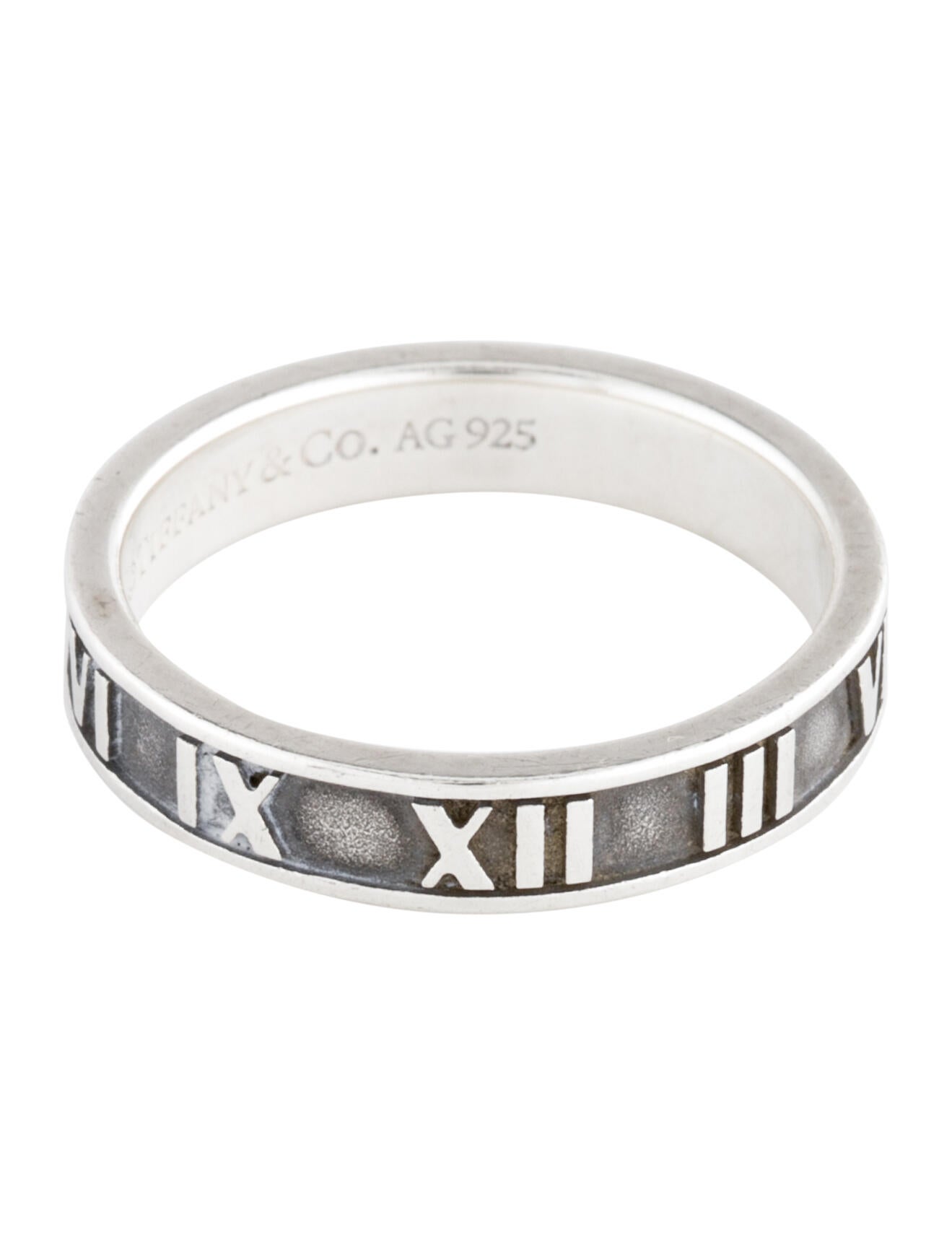 Tiffany & Co. Atlas Narrow Band - Sterling Silver Band