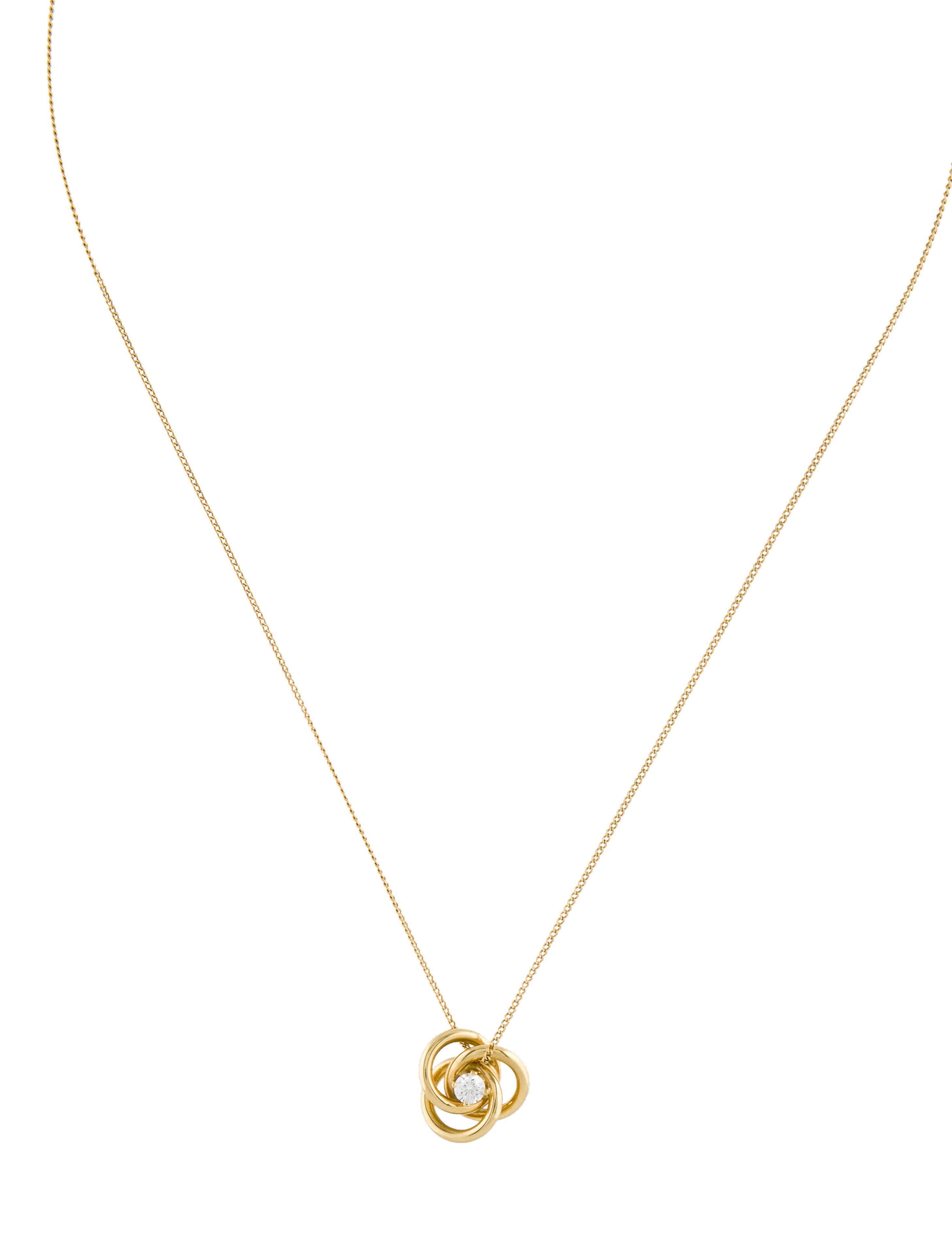 Tiffany & Co. 18K Diamond Pendant Necklace