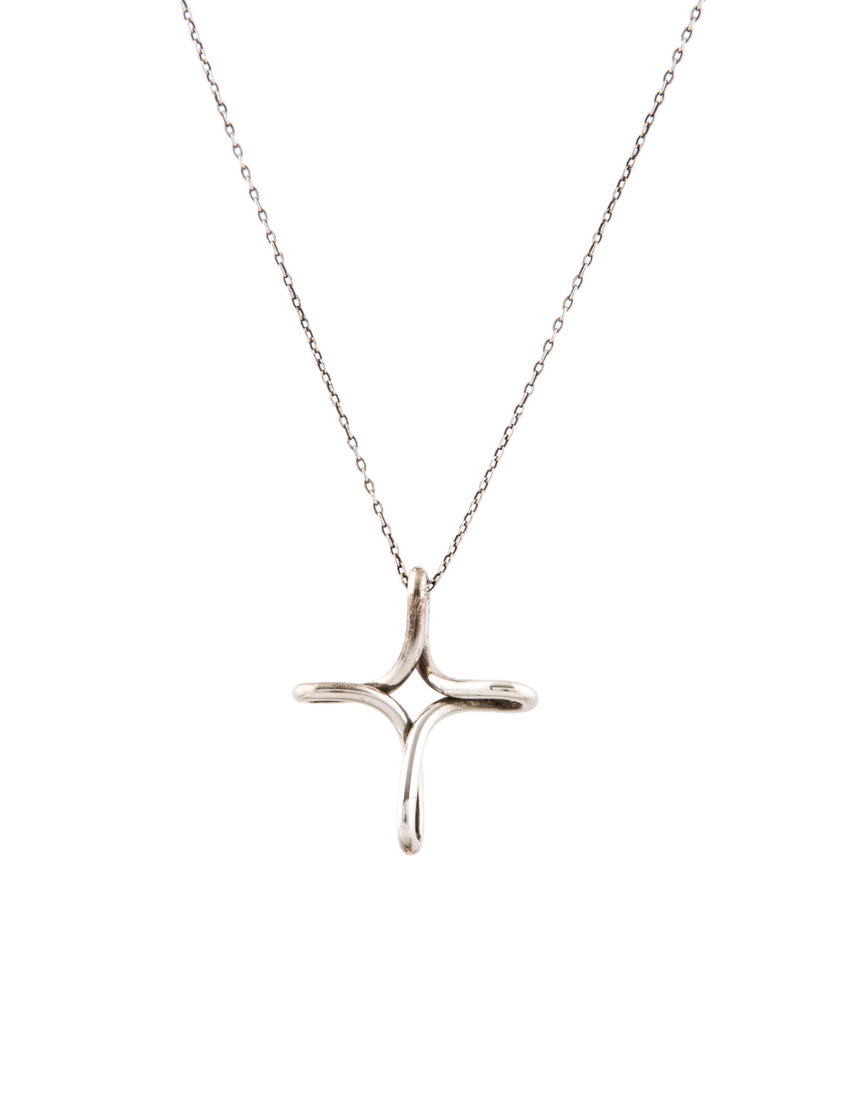 Tiffany & Co. Infinity Cross Pendant Necklace
