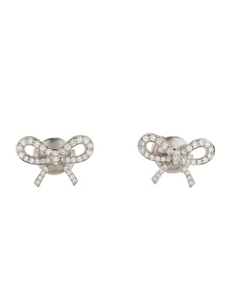 Tiffany & Co. Diamond Bow Earrings