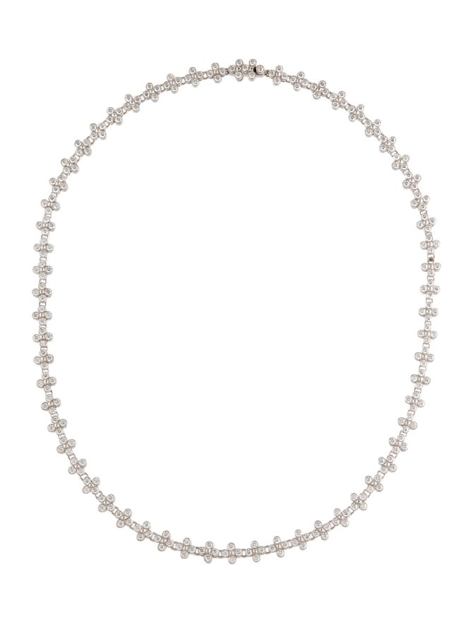 Tiffany & Co. Platinum 6.17ctw Diamond Lace Collar Necklace 950