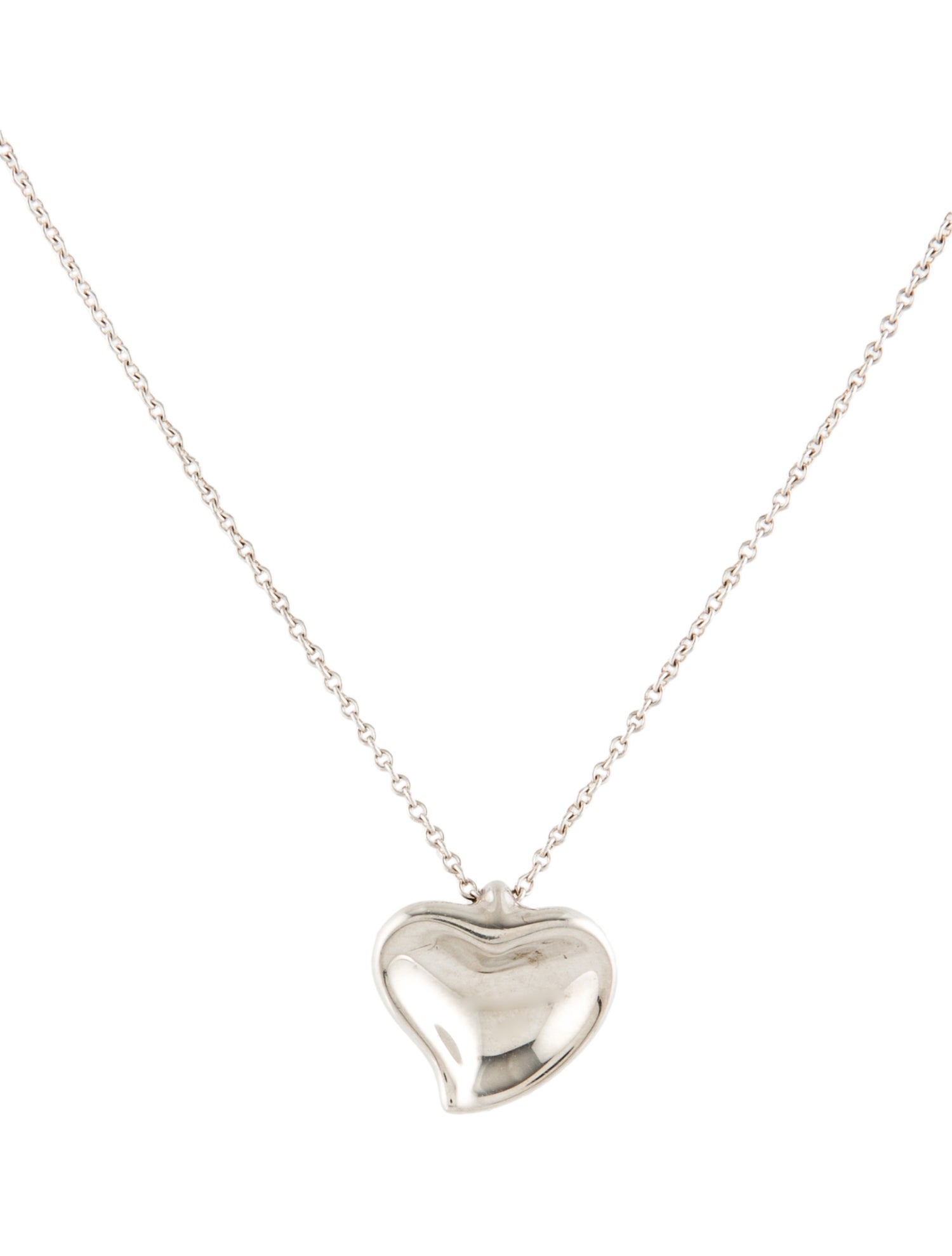 Tiffany & Co. Full Heart Pendant Necklace