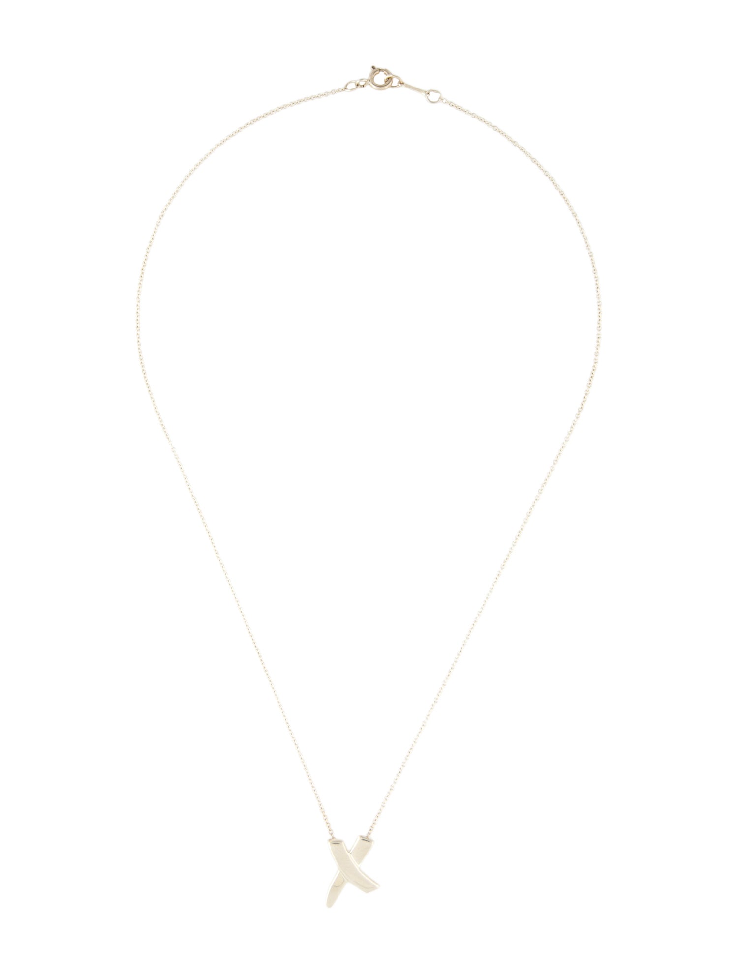 Tiffany & Co. Graffiti X Pendant Necklace Sterling Silver Pendant