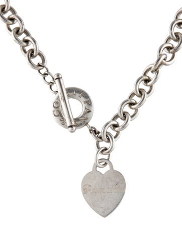 Tiffany & Co. Chain Heart Tag Toggle Necklace