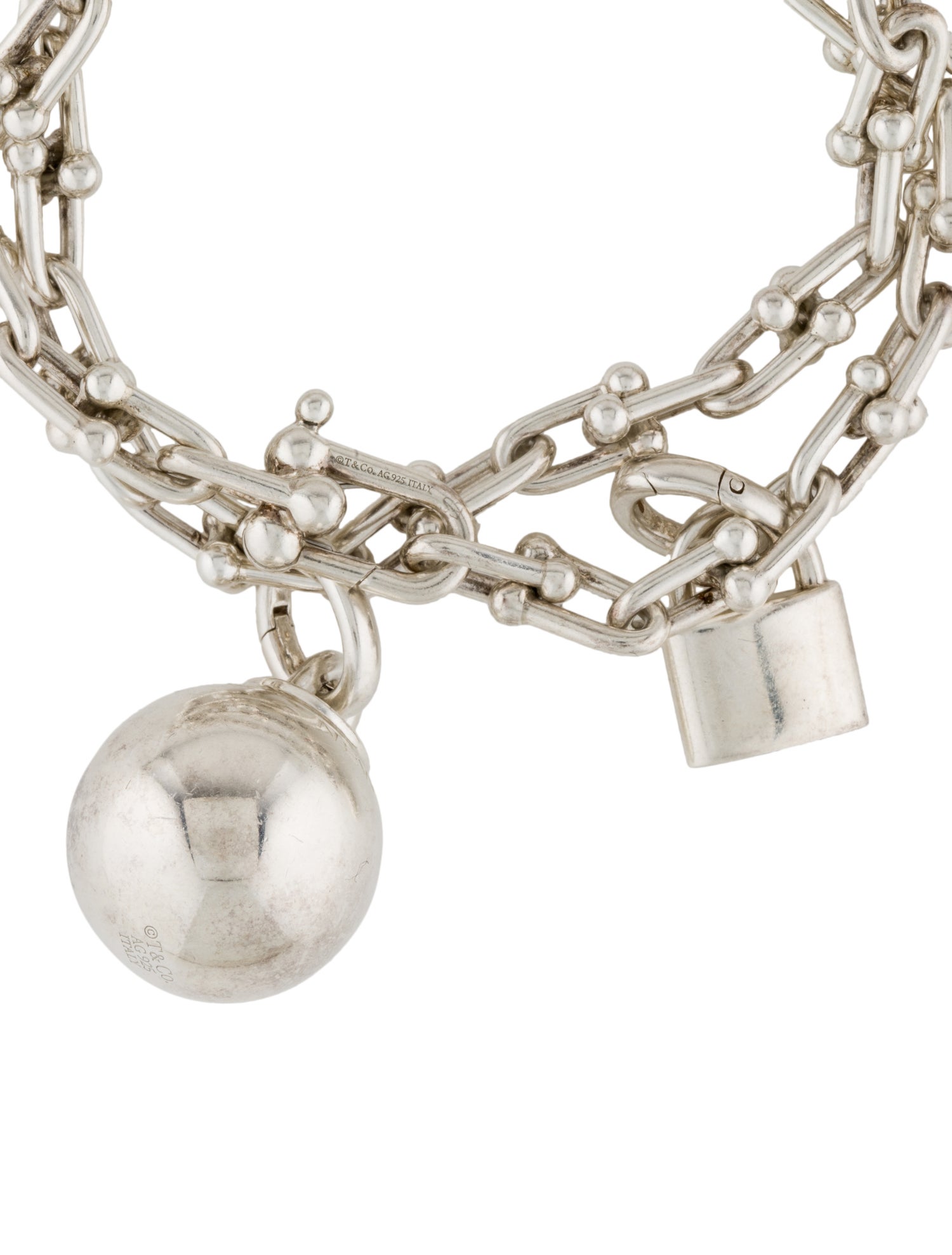 Tiffany & Co. HardWear Wrap Bracelet Sterling Silver Charm, Bracelets TIF269510 The RealReal