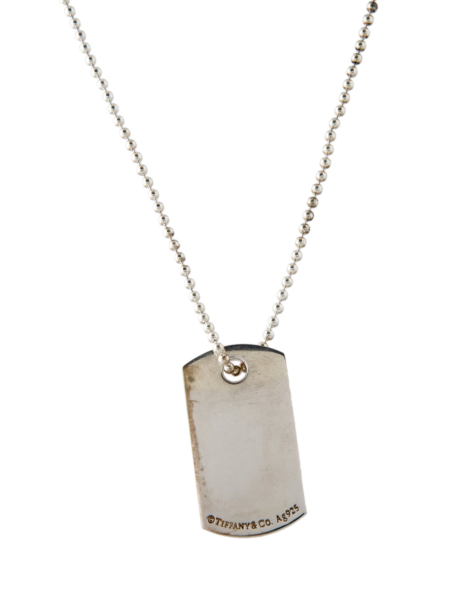 【Tiffany&Co】1837☆silver Makers I.D. Tag ネックレス Tiffany & Co. 1837 Makers I.D. Tag Pendant - Sterling Silver