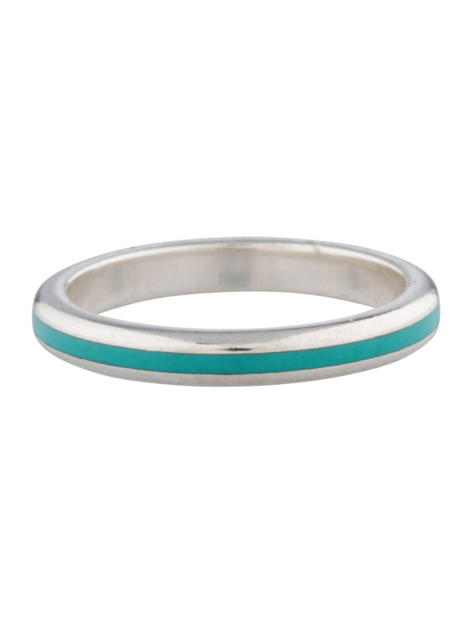 Tiffany & Co. Thin Enamel Stack Ring Rings TIF27008 The RealReal
