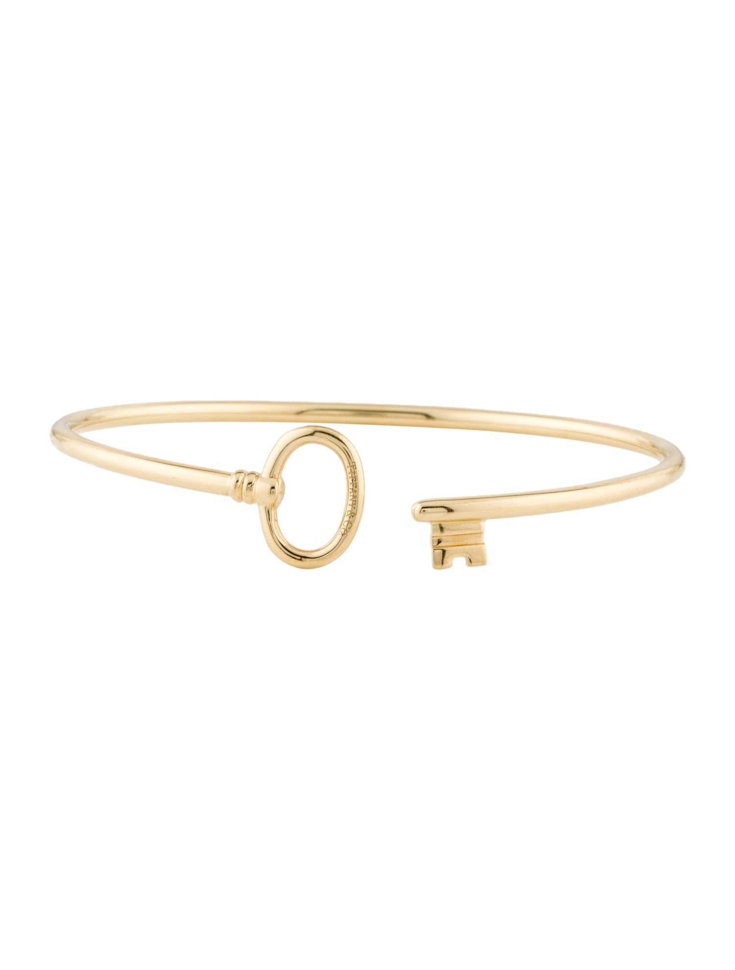 Tiffany & Co. 18K Tiffany Keys Wire Bracelet