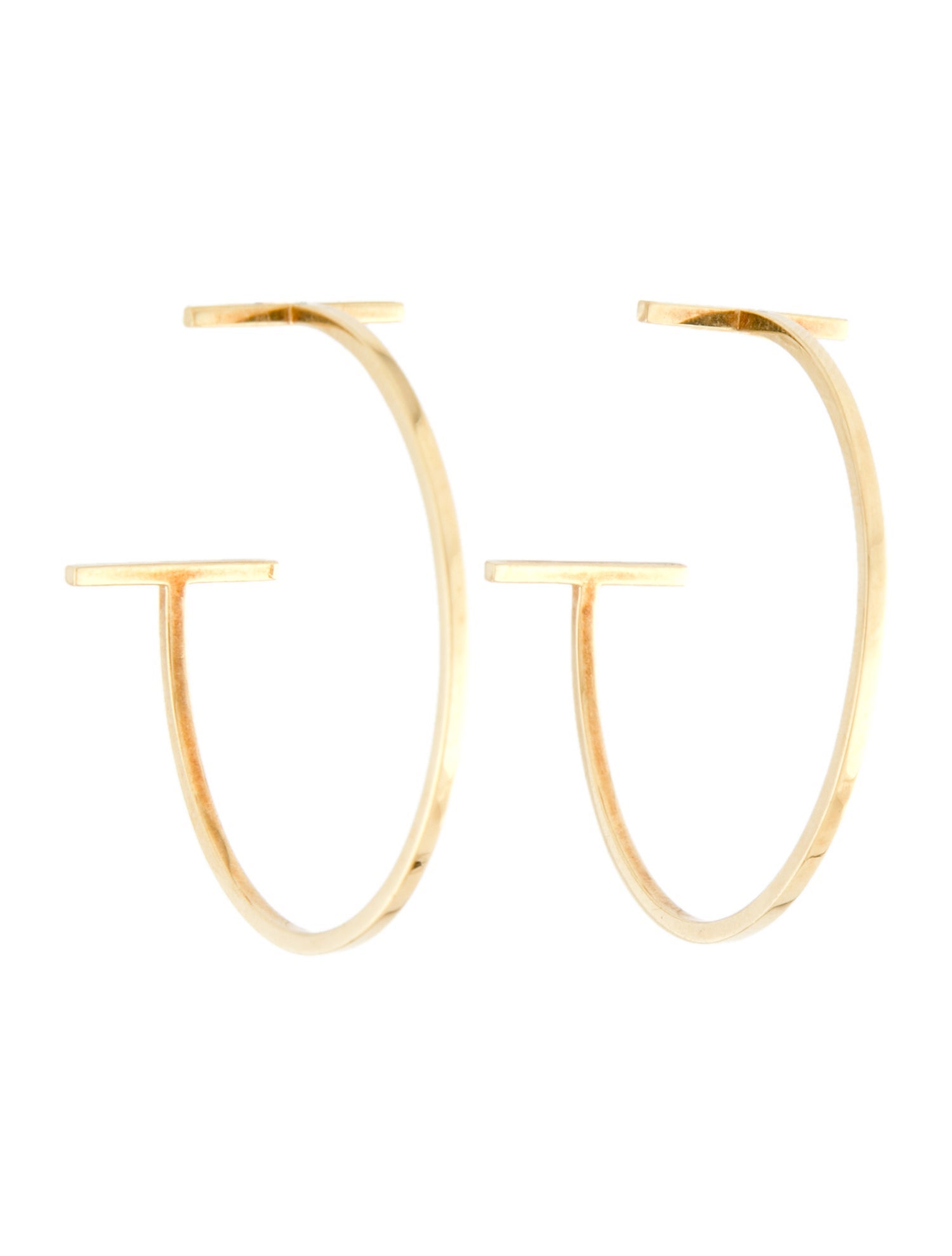 【Tiffany&Co】TiffanyT☆18k Gold Hoop ピアス ティファニー T T ワン オープン フープ ピアス ダイヤモンド