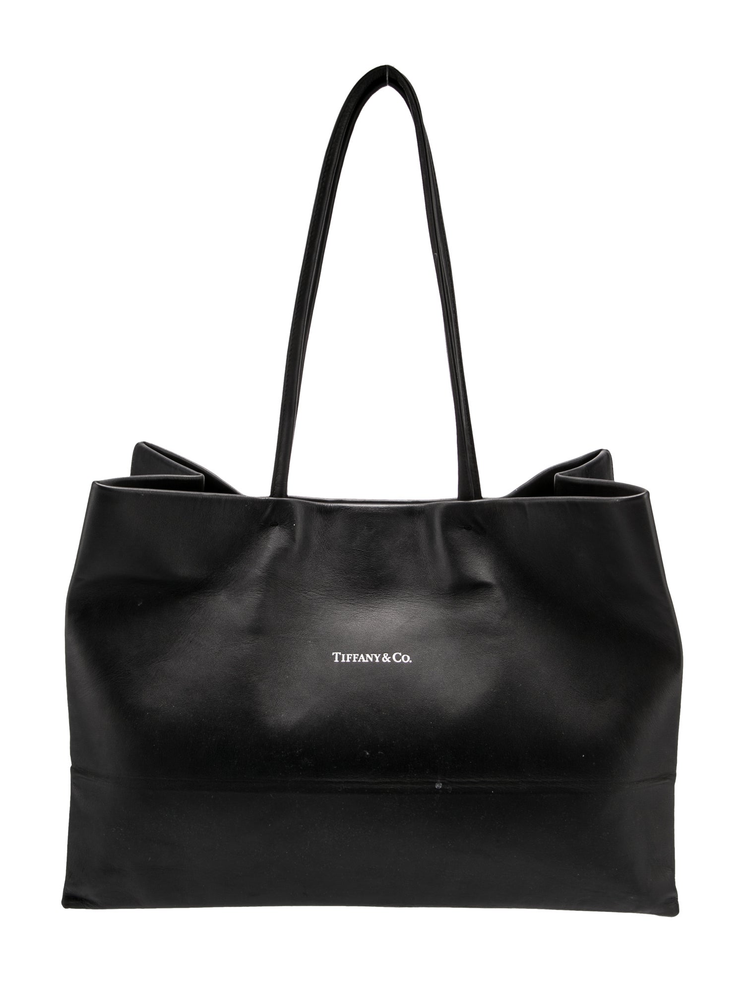 The Tiffany Faux Leather Tote in Black