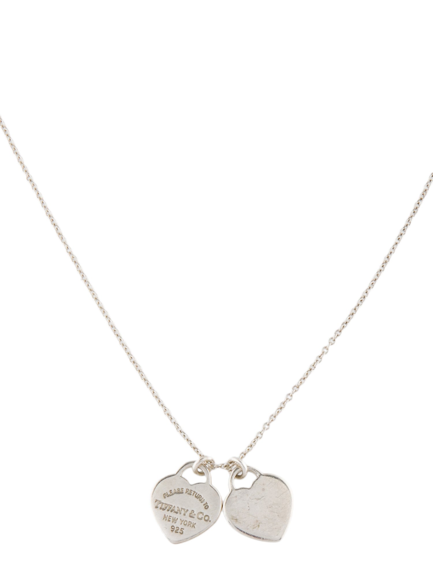 Tiffany & Co. Return to Tiffany Double Heart Pendant Necklace