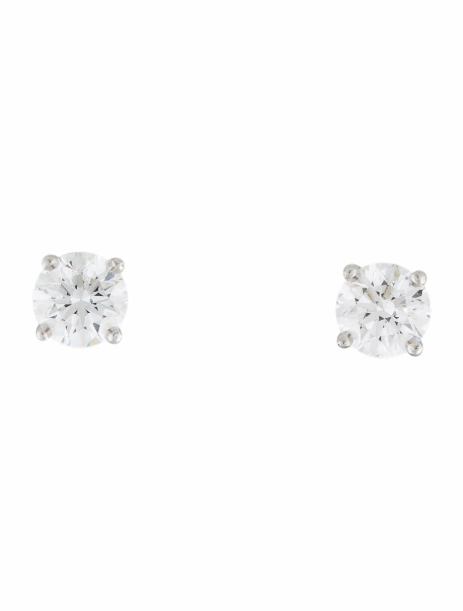 Tiffany & Co. Platinum Diamond Stud Earrings