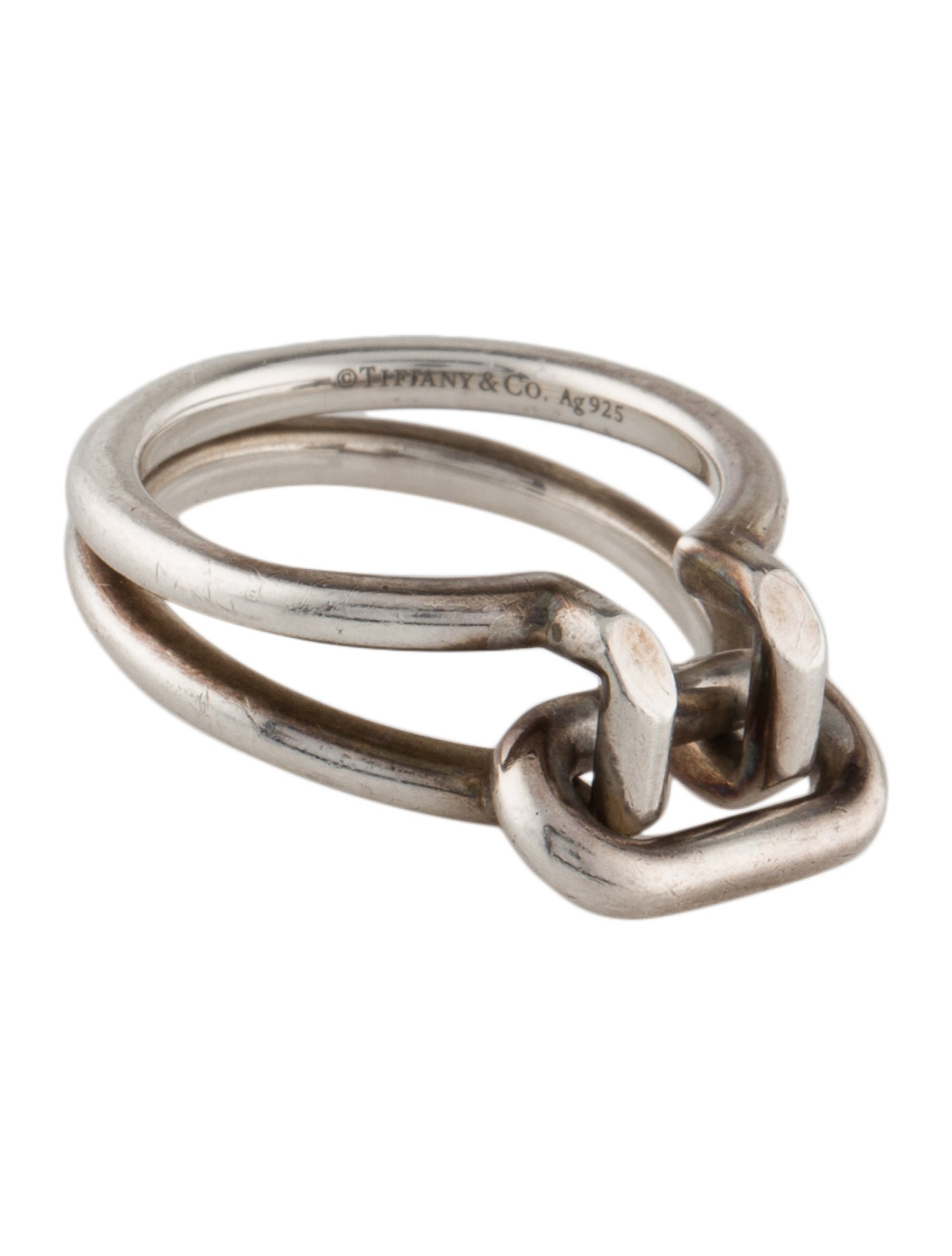 【TIFFANY】Tiffany HardWear Two-row Ring 2列リング TIFFANY】Tiffany HardWear Two-row Ring 2列リング