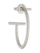 Tiffany & Co. 18K Diamond T Hoop Single Earring