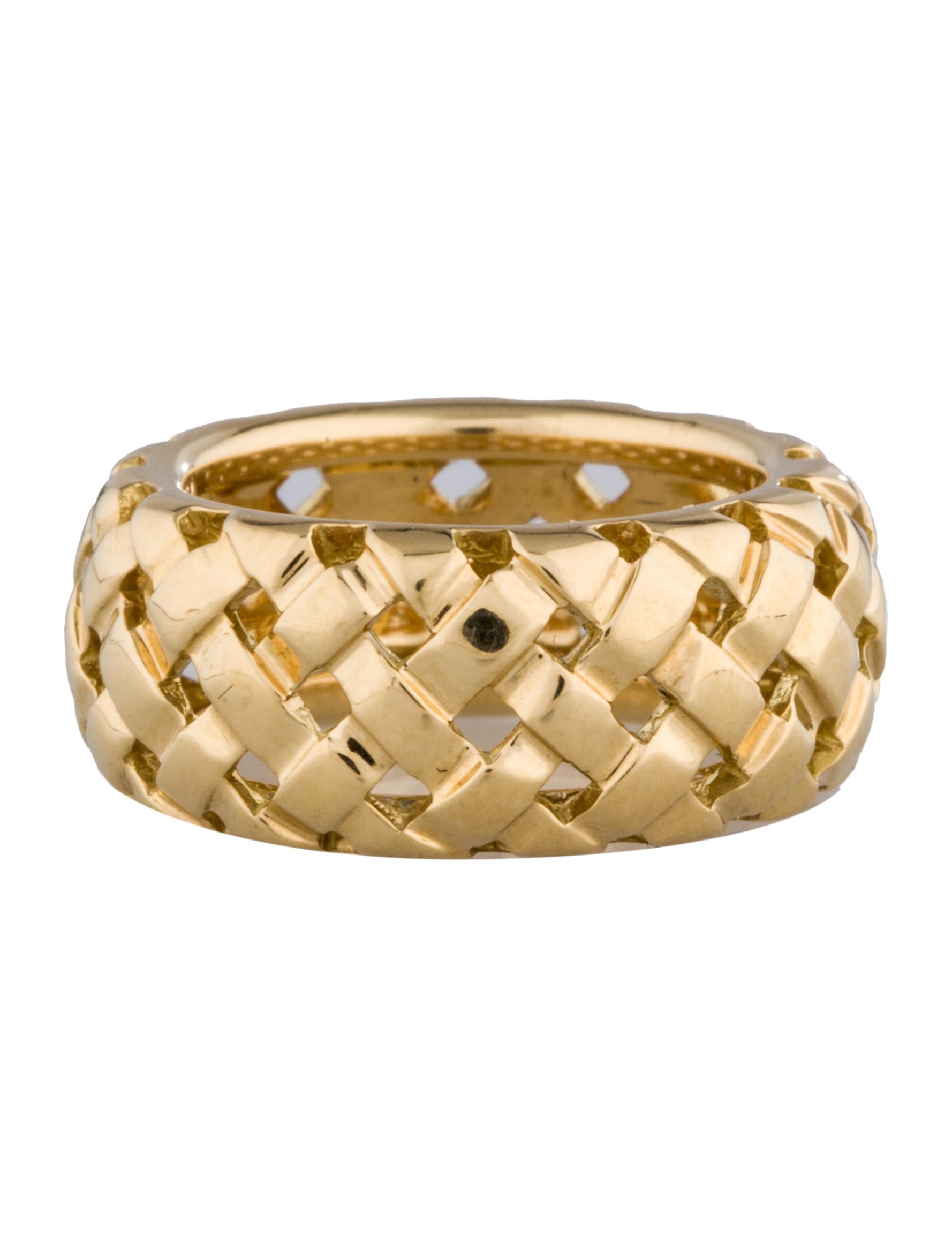 Tiffany & Co. Basket Weave Band Ring Rings TIF27691 The RealReal