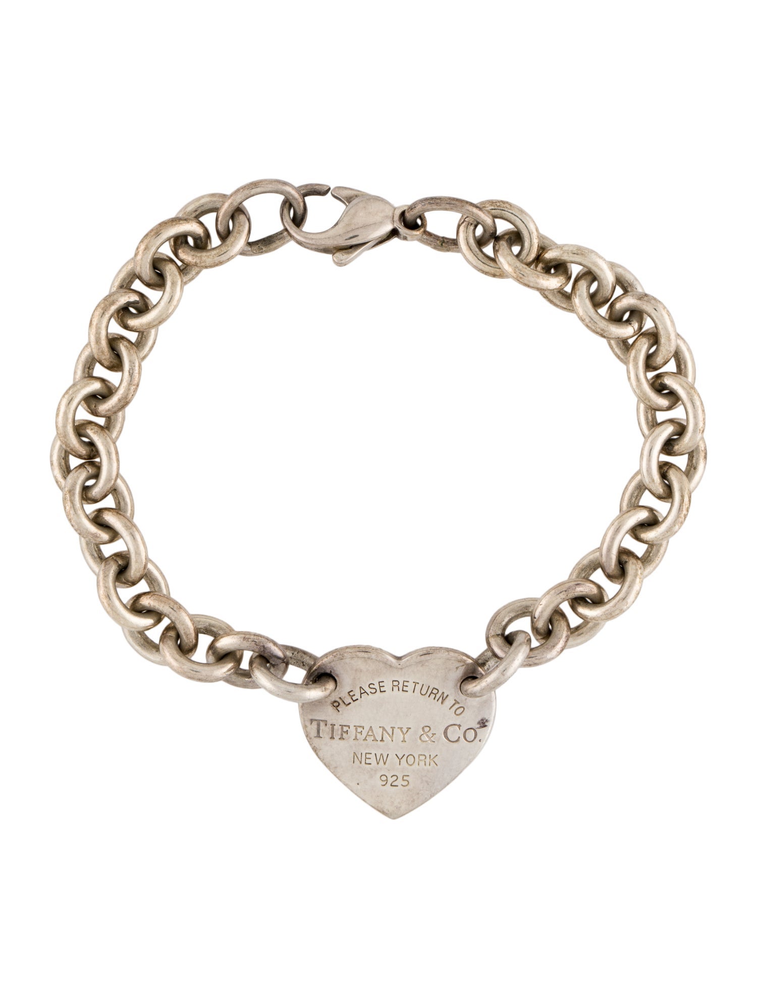 Tiffany & Co. Heart Charm Bracelet - Sterling Silver Charm, Bracelets ...