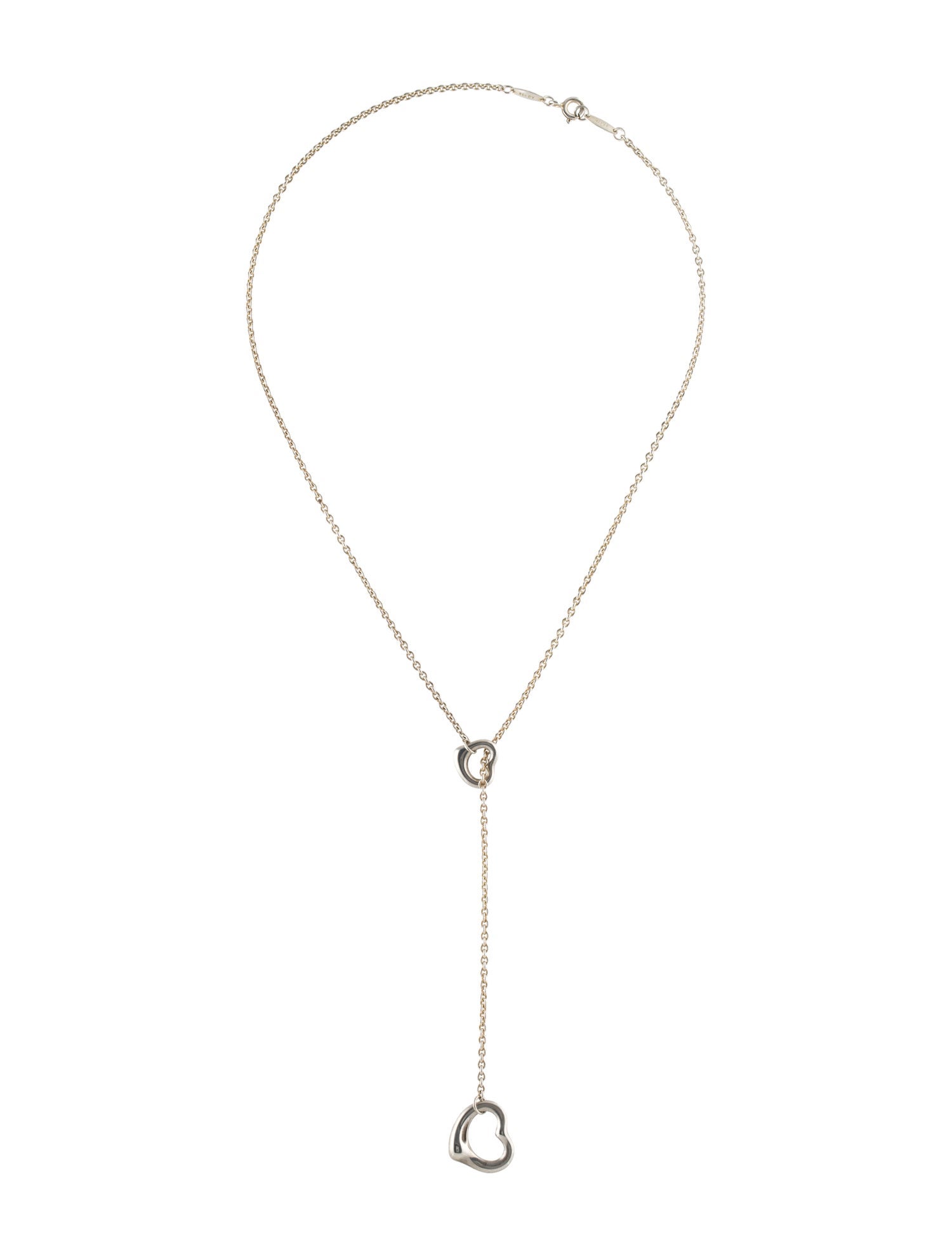Tiffany & Co. Open Heart Lariat Necklace
